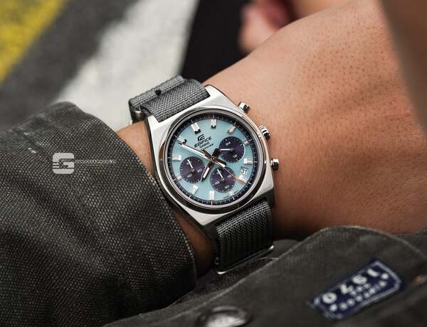 CASIO EDIFICE EFB-730D-2B ( Lên dây vải NaTo )