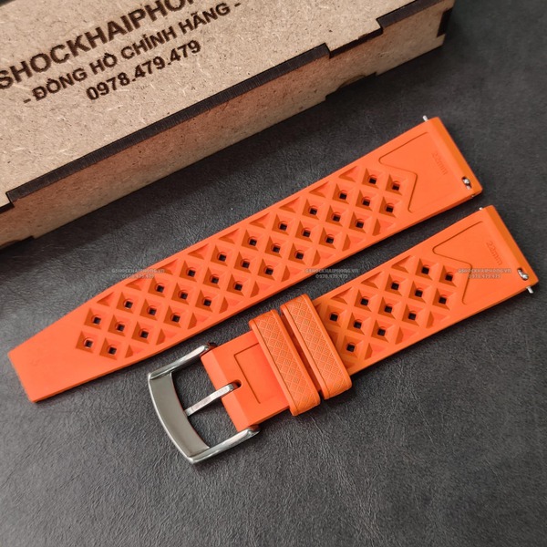 Dây cao su Flo cao cấp - Có vân và lỗ thoáng khí - size 20mm/ 22mm-MàuCam