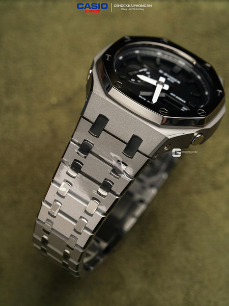 GA-2100AP GA-2100AP - LAYERS GUN METAL X BLACK WAFFLE