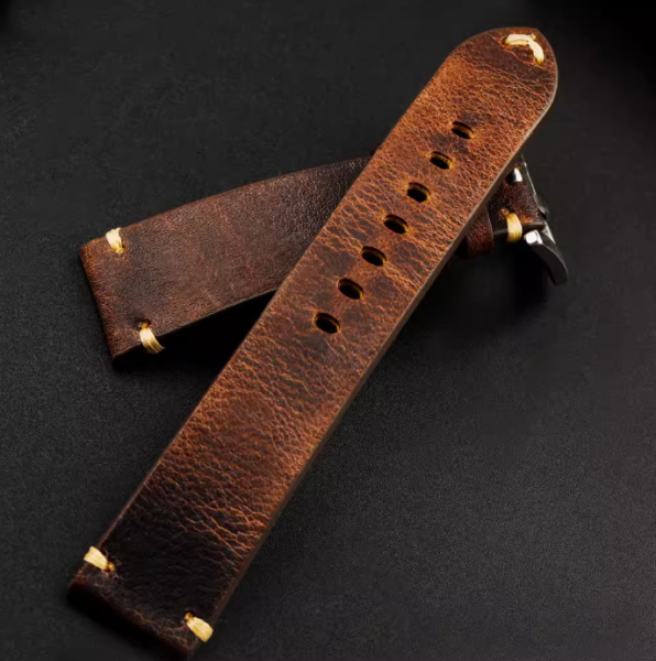 Dây da bò sáp loại 1 - size 18mm/ 19mm/ 20mm/ 21mm/ 22mm