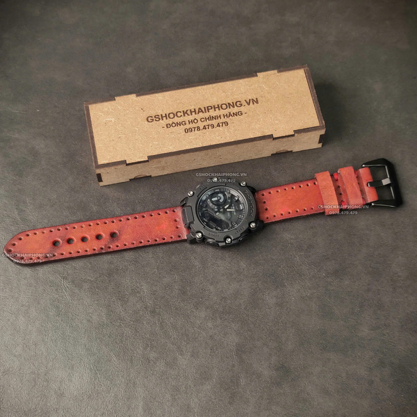 Dây da Bò - Màu Cam Đất - Size 18/20/22/24mm