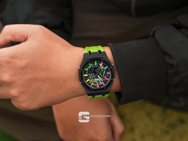 G-SHOCK GA-2100AP - GREEN KERMIT X HYPER COLOR MULTI LINE