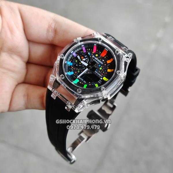 G-SHOCK GA-2100AP - RB HYPER COLOR SKELETON
