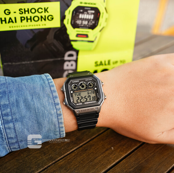 Đồng hồ Nam Chính hãng CASIO AE-1300WH-1A - Pin 10 năm