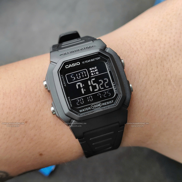 CASIO W-800H-1B - QUÀ TẶNG TRỊ GIÁ 200K