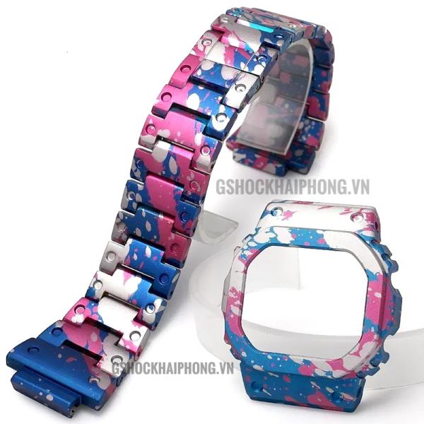 Set dây vỏ họa tiết sơn 02 - DW-5600/GW-B5600