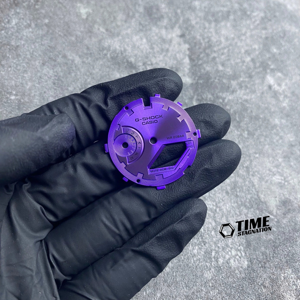 Mặt Dial Thép Phay Tím 01