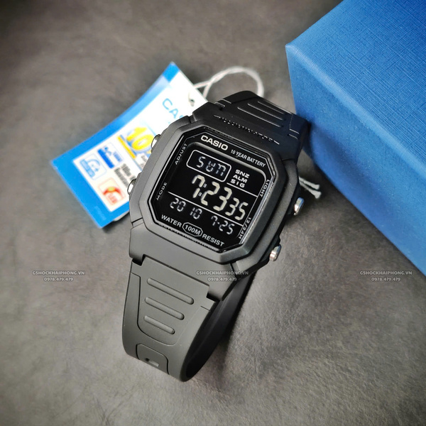 CASIO W-800H-1B - QUÀ TẶNG TRỊ GIÁ 200K