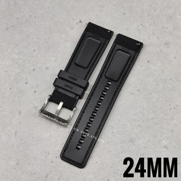 Dây vải nilon chống nước GA-2000 / GA-2200 ( 24mm ) ( Màu Đen ) 