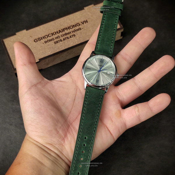 Dây Crazy Horse - Màu Xanh Lá - Size 18mm/ 20mm/ 22mm