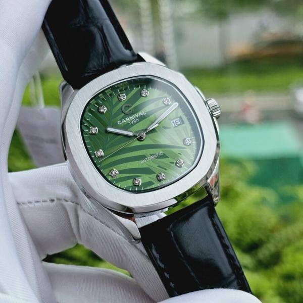 Đồng hồ nam Carnival - Aquanus 8115G-VT-DD-N - Mặt thép - Dây da