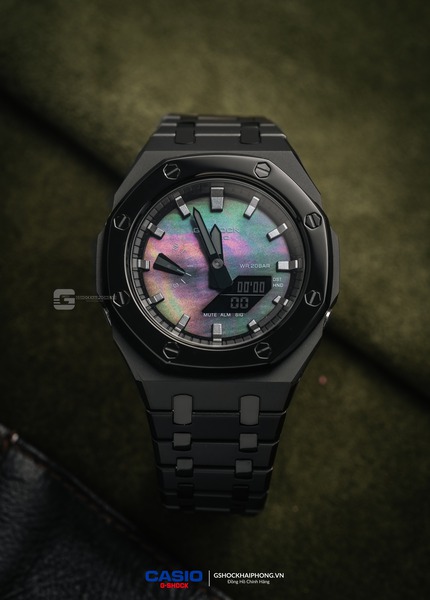  G-SHOCK GA-2100AP - LAYERS CASE X BLACK NACRE PEARL