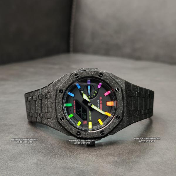 G-SHOCK GA-2100AP - BLACK FROST X RAINBOW