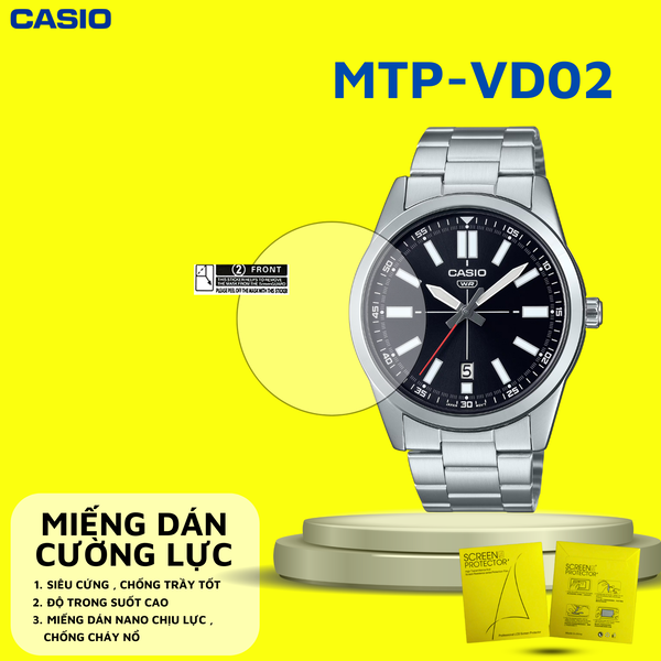 COMBO 2 Miếng dán màn hình Nano cao cấp chống trầy xước CASIO MTP-VD02