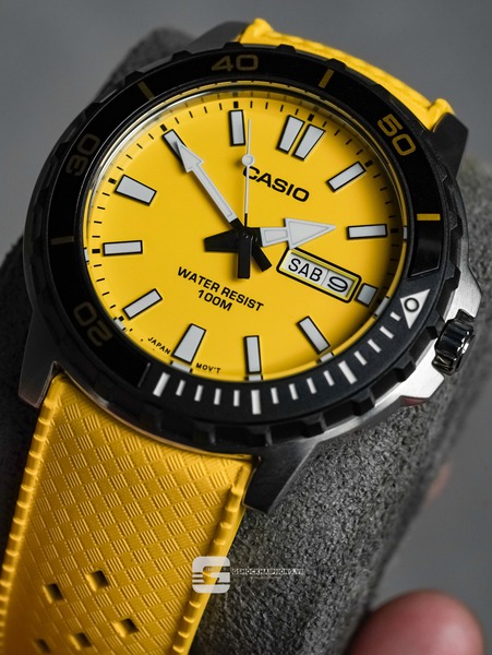 Casio  MTD-125D-9A  ( Lên dây cao su Flo Cao Cấp )