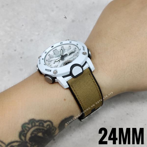 Dây vải nilon chống nước GA-2000 / GA-2200 ( 24mm ) ( Màu Tan quân đội )