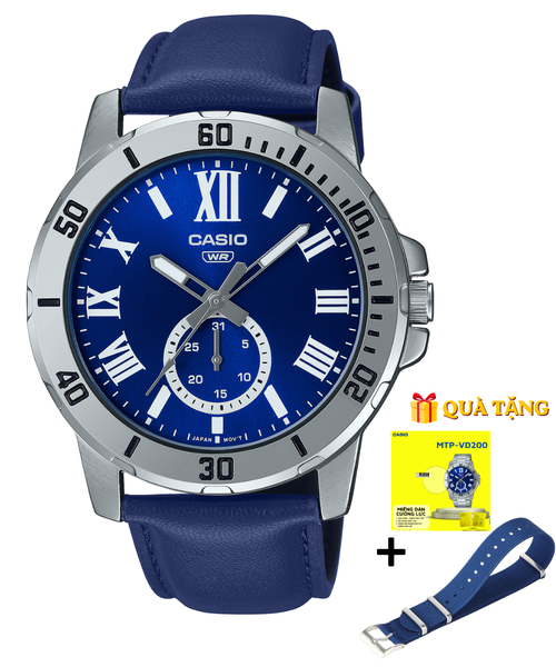 CASIO MTP-VD200L-2B  - QUÀ TẶNG TRỊ GIÁ 600K