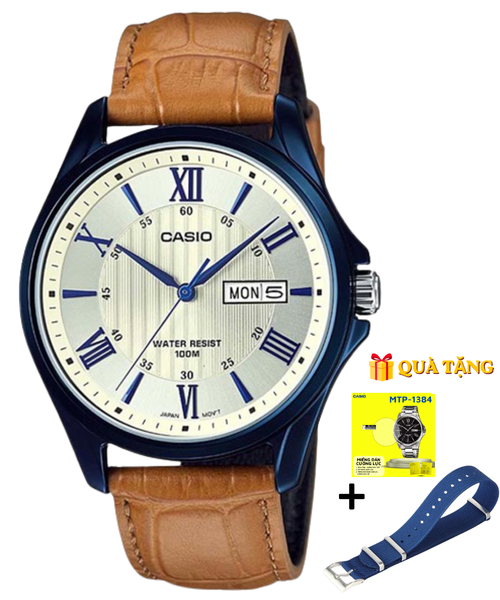 CASIO  MTP-1384BUL-9A - QUÀ TẶNG TRỊ GIÁ 600K