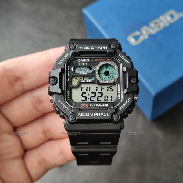 Đồng hồ Nam Chính hãng CASIO WS-1700h-1A  - Pin 10 năm 
