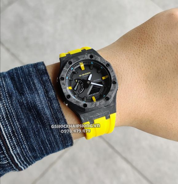 G-SHOCK GA-2100AP - CARBON FIBER X  YEALLOW 