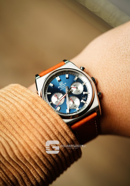 Casio EDIFICE EFB-730D-2A ( lên dây da Italy ) 