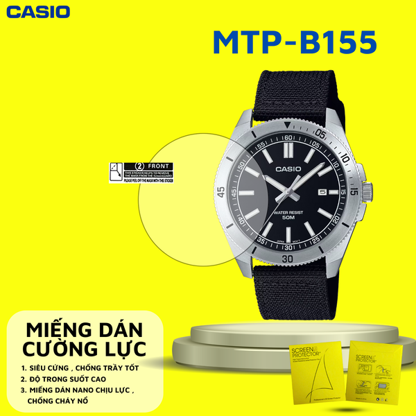 COMBO 2 Miếng dán màn hình Nano cao cấp chống trầy xước CASIO MTP-B155