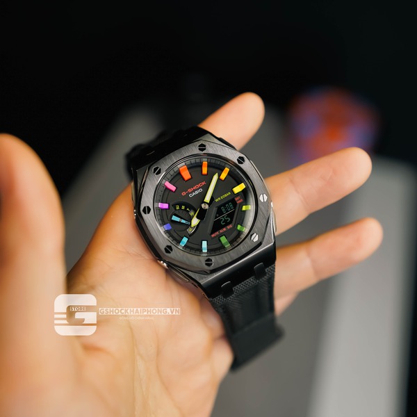 G-SHOCK GA-2100AP HYPER COLOR - DÂY VELCRO