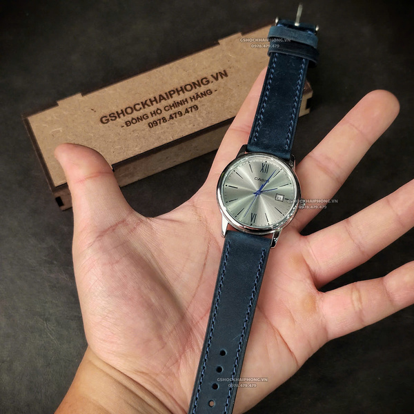 Dây Crazy Horse - Màu Xanh Navy - Size 18mm/ 20mm/ 22mm