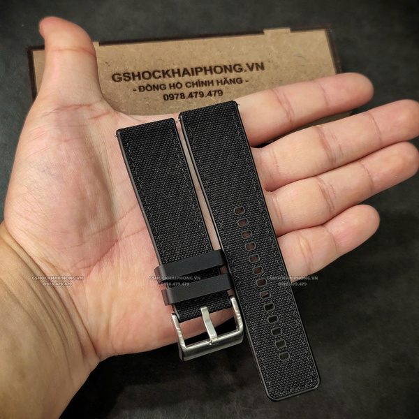 Dây vải Nilon chống nước - Size 20/22/24mm - Màu Đen