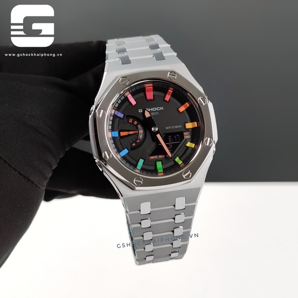 G-SHOCK GA-2100AP - Layers  Sliver Hyper Color