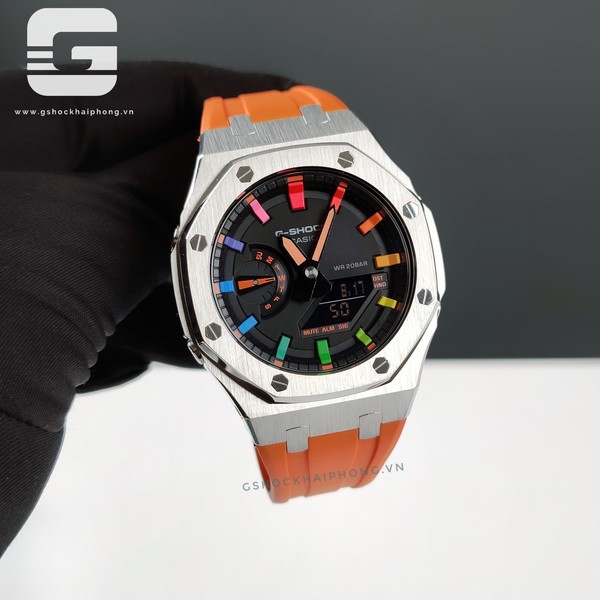 G-SHOCK GA-2100AP - Rainbow Metal Orange
