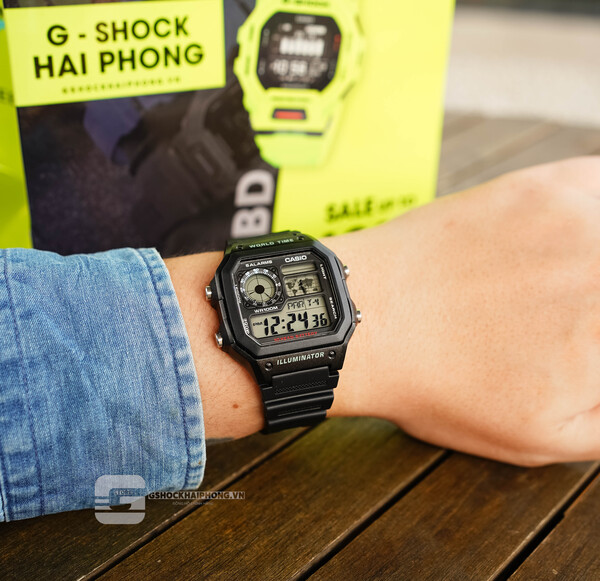 Đồng hồ Nam Chính hãng CASIO AE-1200WH-1AV - Pin 10 năm