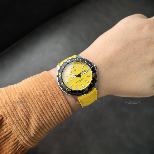 Dây cao su Flo cao cấp - Có vân và lỗ thoáng khí - size 20mm/ 22mm-Màu Vàng