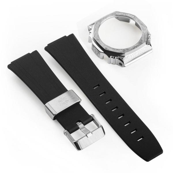 Bộ vỏ bạc dây đen gen1 họa tiết hoa văn