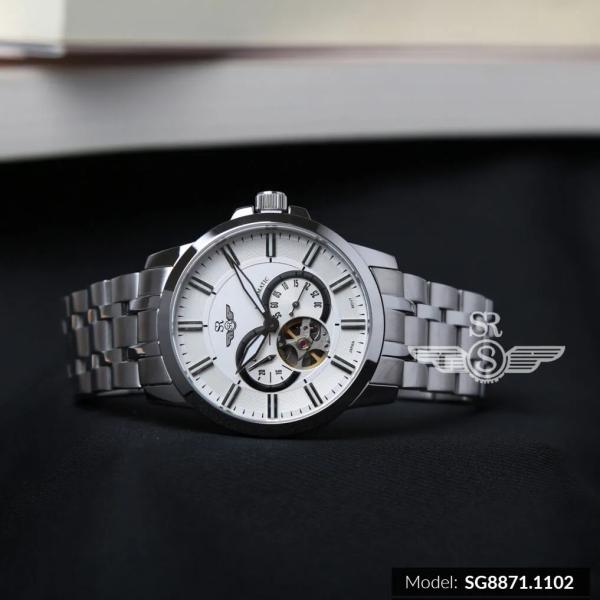 Đồng Hồ Nam Chính Hãng SRWATCH Automatic Open Heart SG8871.1102