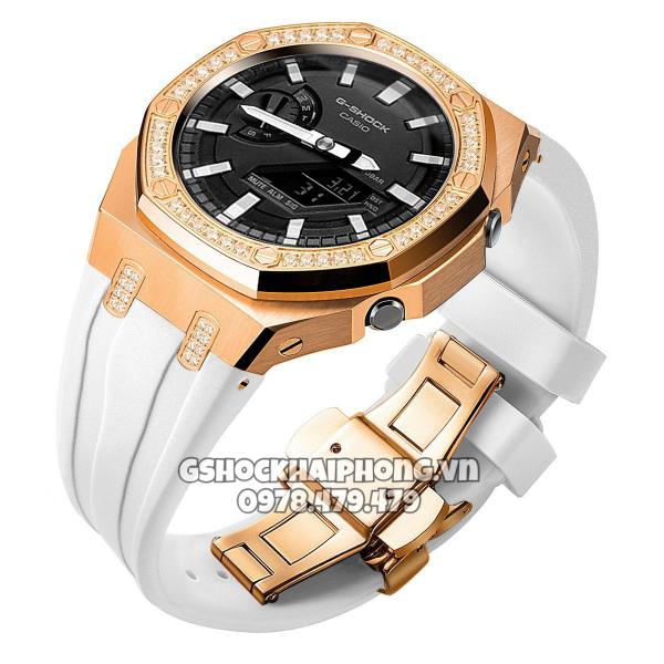 Bộ vỏ Rose Gold nạm đá - ( Kích vào sản phẩm chọn màu dây )