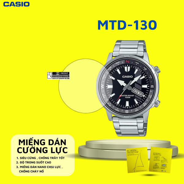 COMBO 2 Miếng dán màn hình Nano cao cấp chống trầy xước CASIO MTD-130
