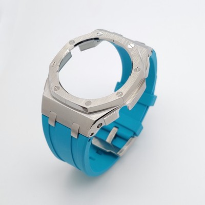 Vỏ bạc - dây cao su Flo xanh Blue nhạt ( Thế hệ 5 cao cấp ) 