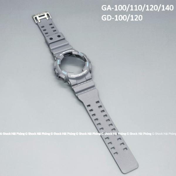 Bộ vỏ màu ghi xám nhẹ  chữ trắng xanh