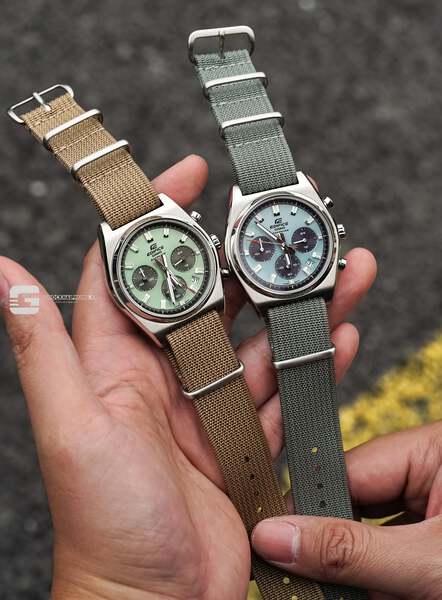 CASIO EDIFICE EFB-730D-3A ( Lên dây vải NaTo )