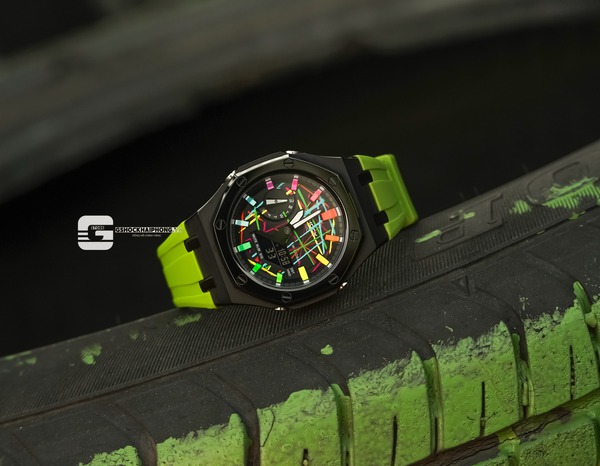 G-SHOCK GA-2100AP - GREEN KERMIT X HYPER COLOR MULTI LINE