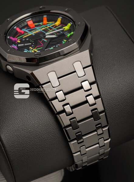 G-SHOCK GA-2100AP - GUN METAL LAERS X ZEBRA HYPER COLOR