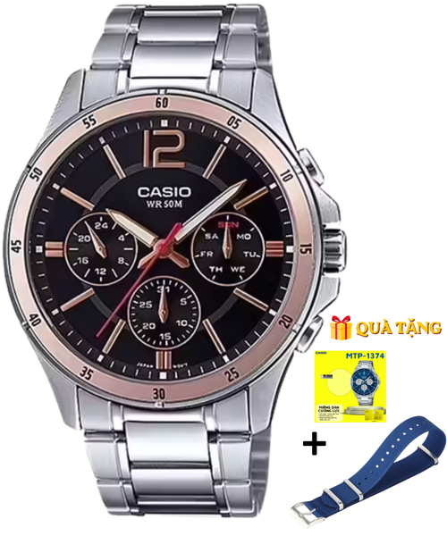 CASIO MTP-1374D-1A2 - QUÀ TẶNG TRỊ GIÁ 600K