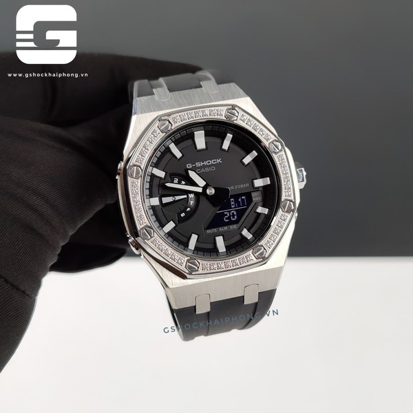 G-SHOCK GA-2100AP - Black & White Element Crown