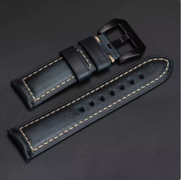 Dây da bò Loại 1 xanh hoàng gia - size 18mm/ 19mm/ 20mm/ 21mm/ 22mm/ 23mm/ 24mm/ 26mm