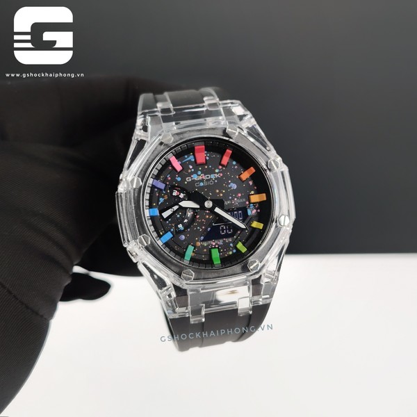 G-SHOCK GA-2100AP - Rainbow Galaxy Skeleton