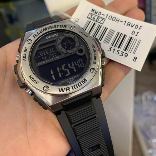 Đồng hồ Nam Chính hãng CASIO MWD-100H-1B - Pin 10 năm