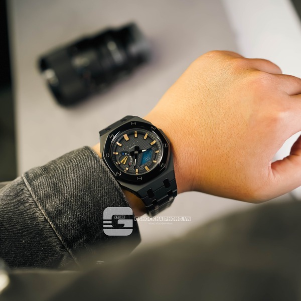G-SHOCK GA-2100AP - FUTUR ROSE GOLD X BLACK LAYERS