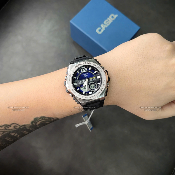  Đồng hồ Nam Chính hãng CASIO MWQ-100-2AV - Pin 10 năm