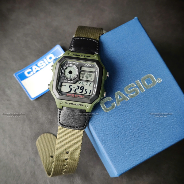 CASIO AE-1200WHB-3B -  QUÀ TẶNG TRỊ GIÁ 200K